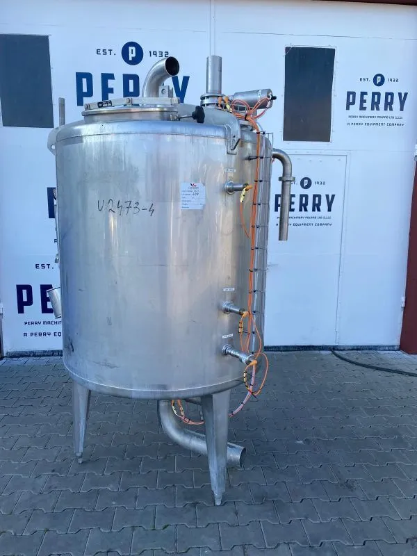 1200 l Used vertical stainless steel storage tank