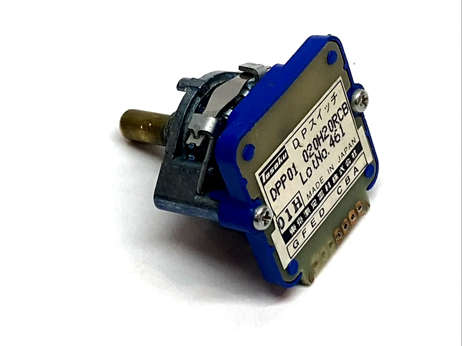 USED TOSOKU ROTARY CODE SWITCH 0-20 POS 13.85° 20MM ROUND SHAFT