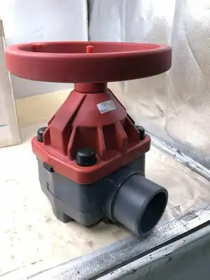 Chemtrol G45CD E Manual 3″ Spigot PVC Diaphragm Valve 150PSI -NIB