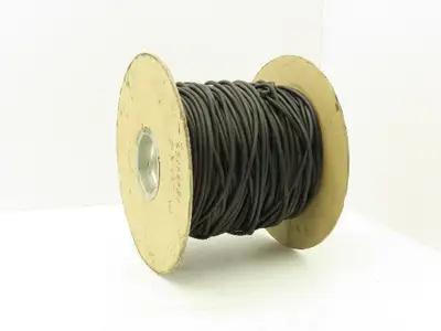 Solid Core Rubber Cord 3/16" (0.21"/5.5mm Actual) 400 Feet
