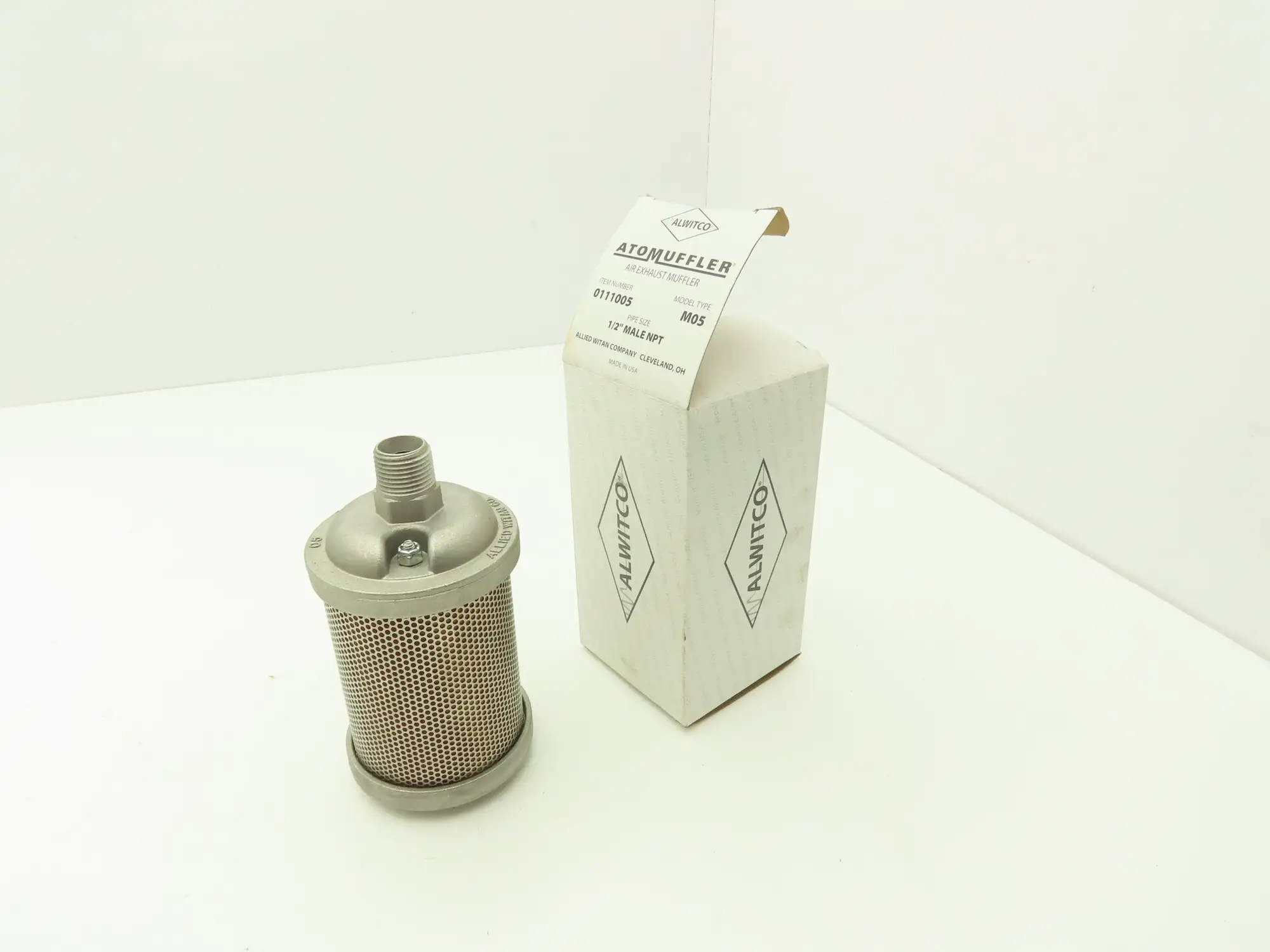 Allied Witan 0111005 M05 Alwitco AtoMuffler 1/2" NPT 125PSI Max Pressure
