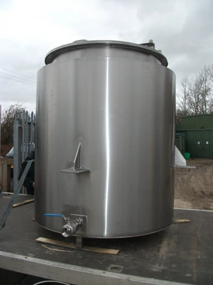 1,100 L S/S Electrically Heated Jacketed Cooker Tank