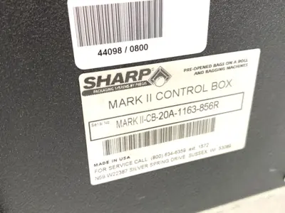 Used Pregis Sharp MARK II CONTROL BOX, Autobagger Control Unit Industrial Controls Michigan US | Maverick Industrial Sales #1396559