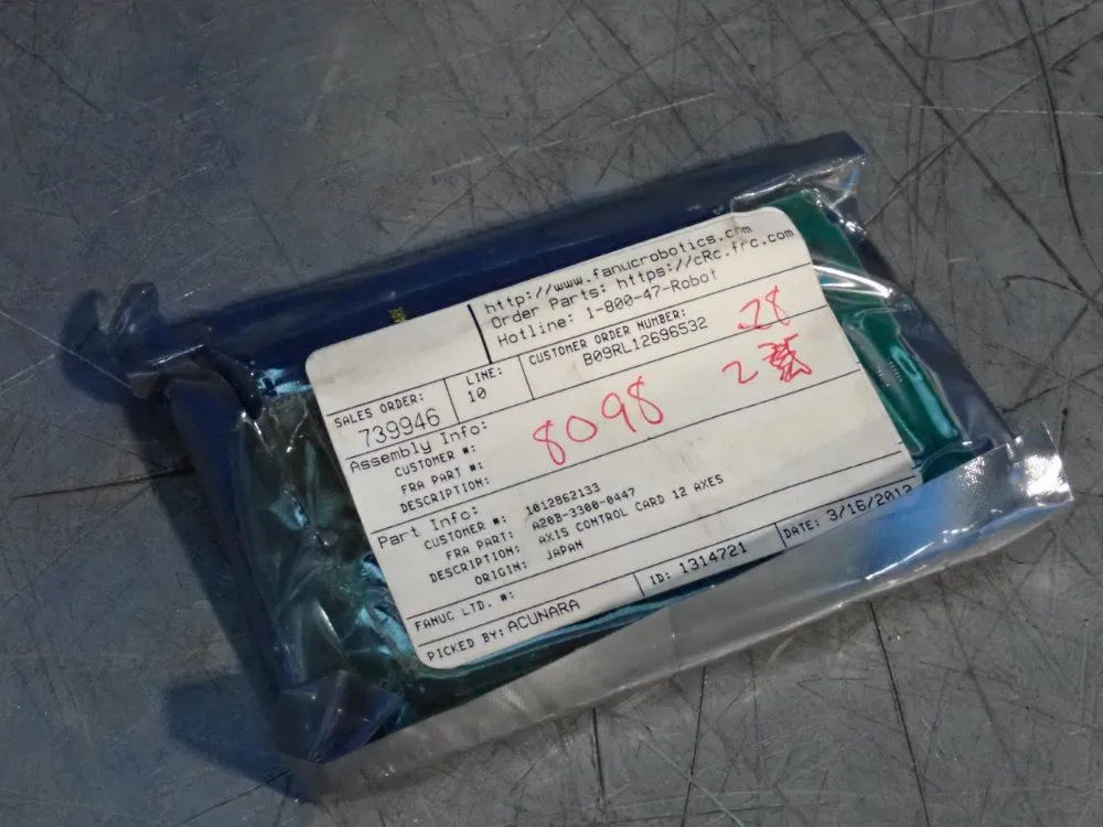 New | in-Stock FANUC A20B33000447 I/O Boards & Replacement Parts Ohio US | HGR 24 #1129891