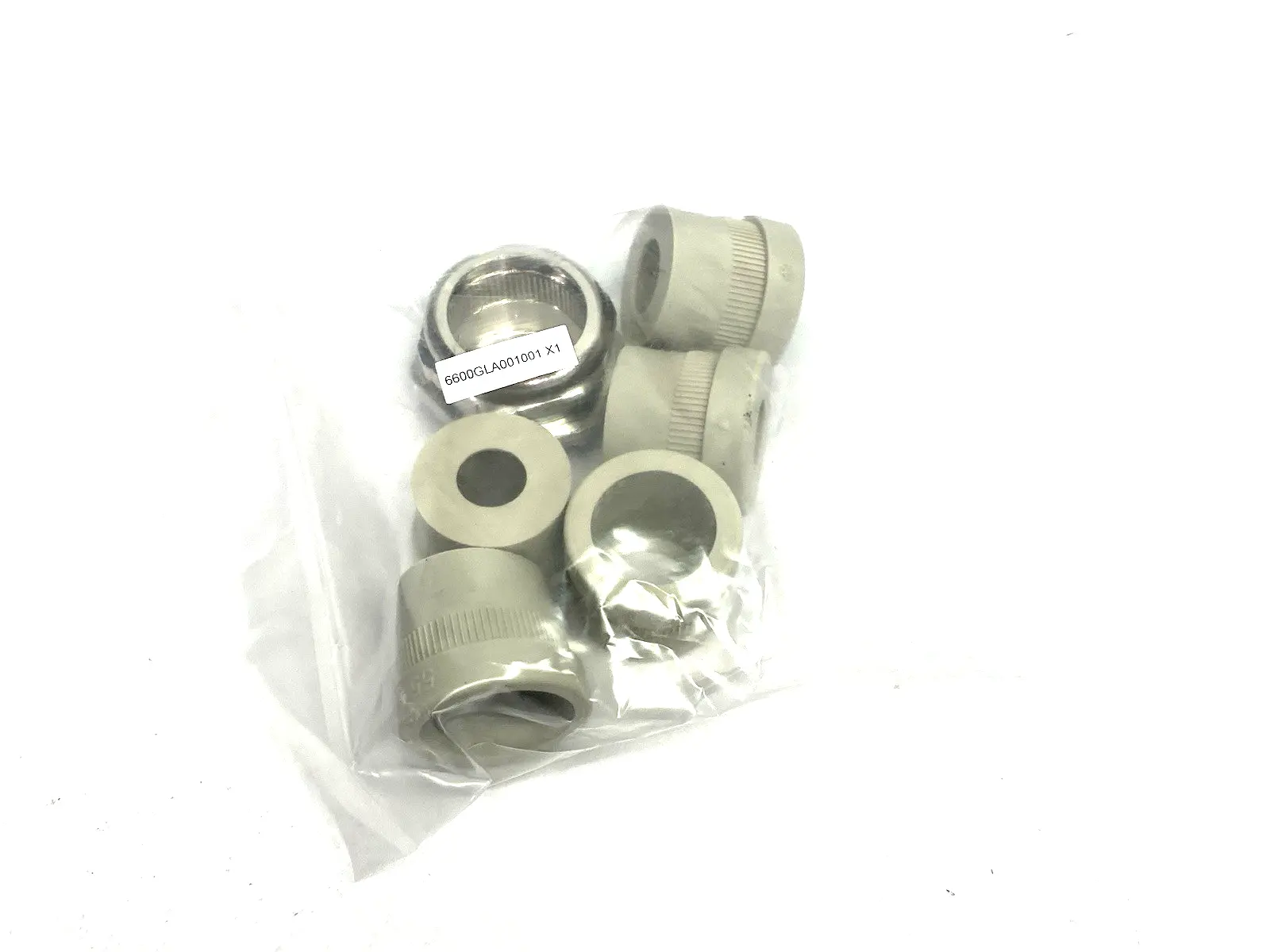 6600GLA001001 | Cable Gland Kit, 5x Size Rubber Glands, 1x Nickel Plated Grip - New