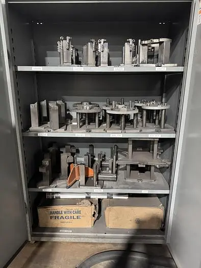 Used CABINET OF FIXTURES FOR GRINDERS Grinders (misc) | World Equipment and Machine Sales #394774