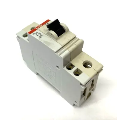 Used ABB Miniature Circuit Breaker 1-Pole DIN Rail w/ Auxiliary Contact Circuit Breakers Michigan US | Maverick Industrial Sales #1389389
