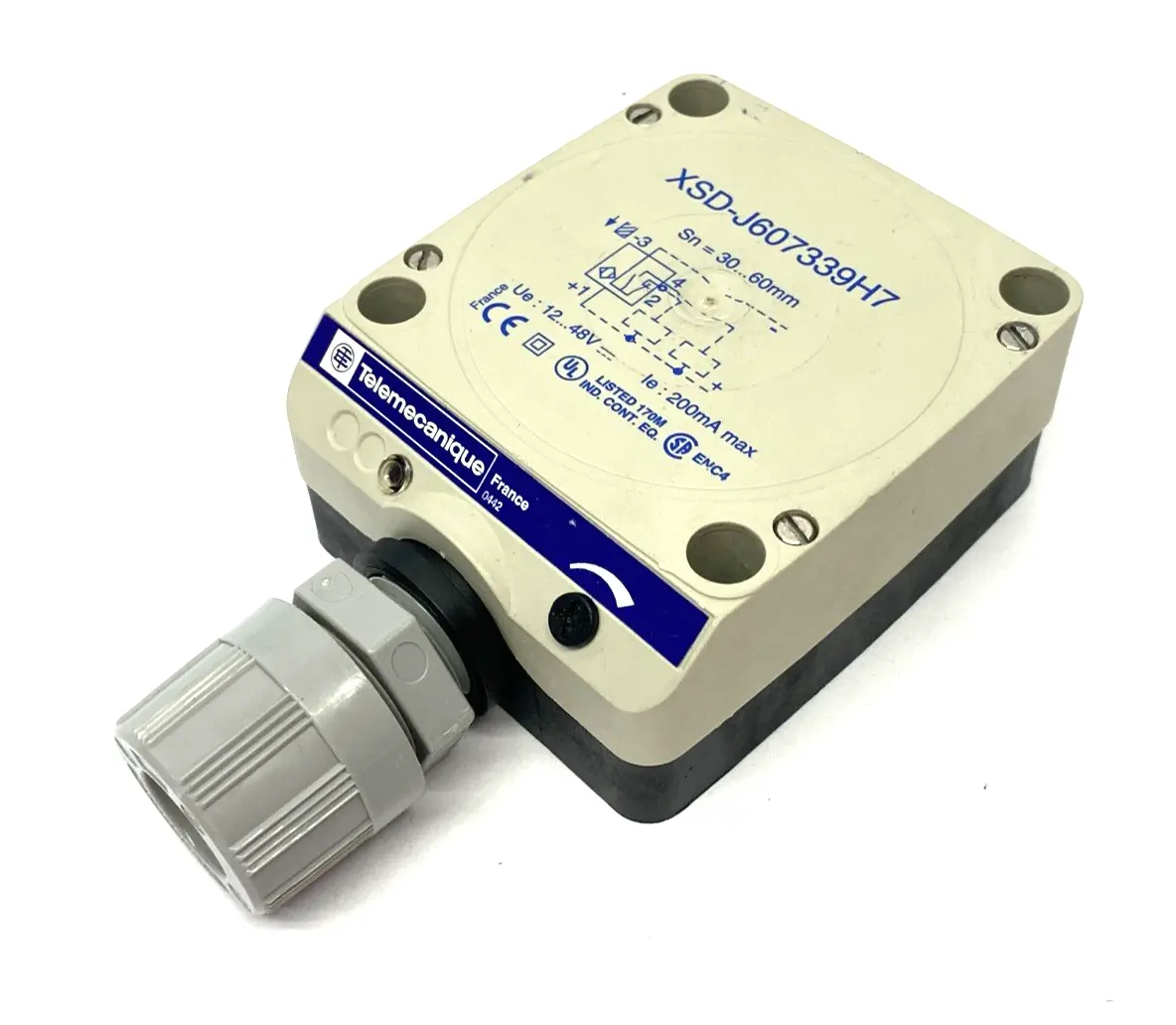 Used Telemecanique Inductive Proximity Sensor 60mm Sn 80x80x40 Proximity Sensors Michigan US | Maverick Industrial Sales #1398831