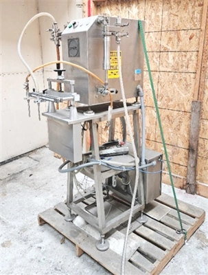 Capmatic Model CF-2P Tabletop Semi-Automatic Filler