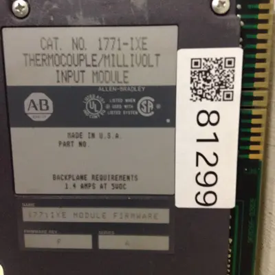 USED ALLEN BRADLEY 1771-IXE SER A