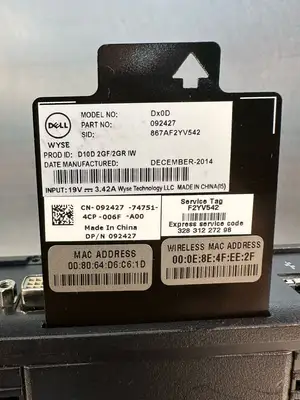 Dell Wyse Dx0D Thin Client D10D 2GF/2GR/W (4.5.4)