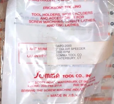 NEW SOMA TOOL CO. 2" DAPD-2000 DIA AIR DRILL SPEEDER DAPD2000