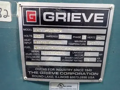 Used GRIEVE BELT CONVEYOR Continuous Ovens Ohio US | HGR 24 #946224