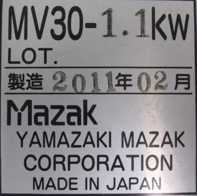 USED MAZAK MV30-1.1KW SERVO DRIVE MV3011KW