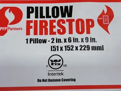 2" x 6" x 9" Pillow Fire Stop, Box of 10