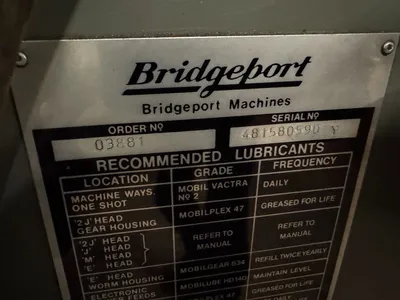 BRIDGEPORT 1-1/2 HP Milling | Bowland Trading Ltd (8)