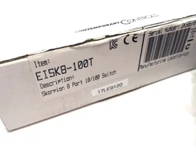 New | in-Stock CONTEMPORARY CONTROLS SKORPION ETHERNET SWITCH CTRLINK 8-PORT Network Switches Michigan US | Maverick Industrial Sales #1092055