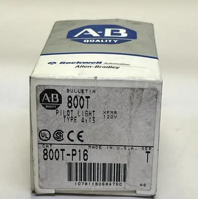 New | in-Stock ALLEN-BRADLEY 800T-P16 Miscellaneous Equipment (Electrical & Power) | Surplus Asset Holdings #1191457