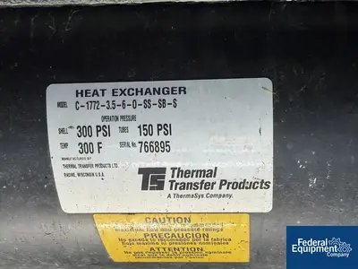 Used Processall 124 Cu Ft ProcessAll Plow Mixer Dryer, 304 S/S, Model 3500S Plow Mixers Ohio US | Federal Equipment Company #1337700