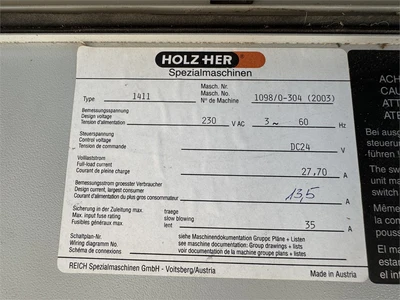 Used 2003 HOLZ-HER SPRINT 1411-3 Edge Banders Oregon US | MachineryMax #1468787