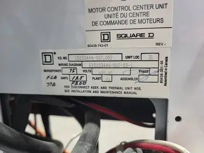 USED SQUARE D MODEL 6