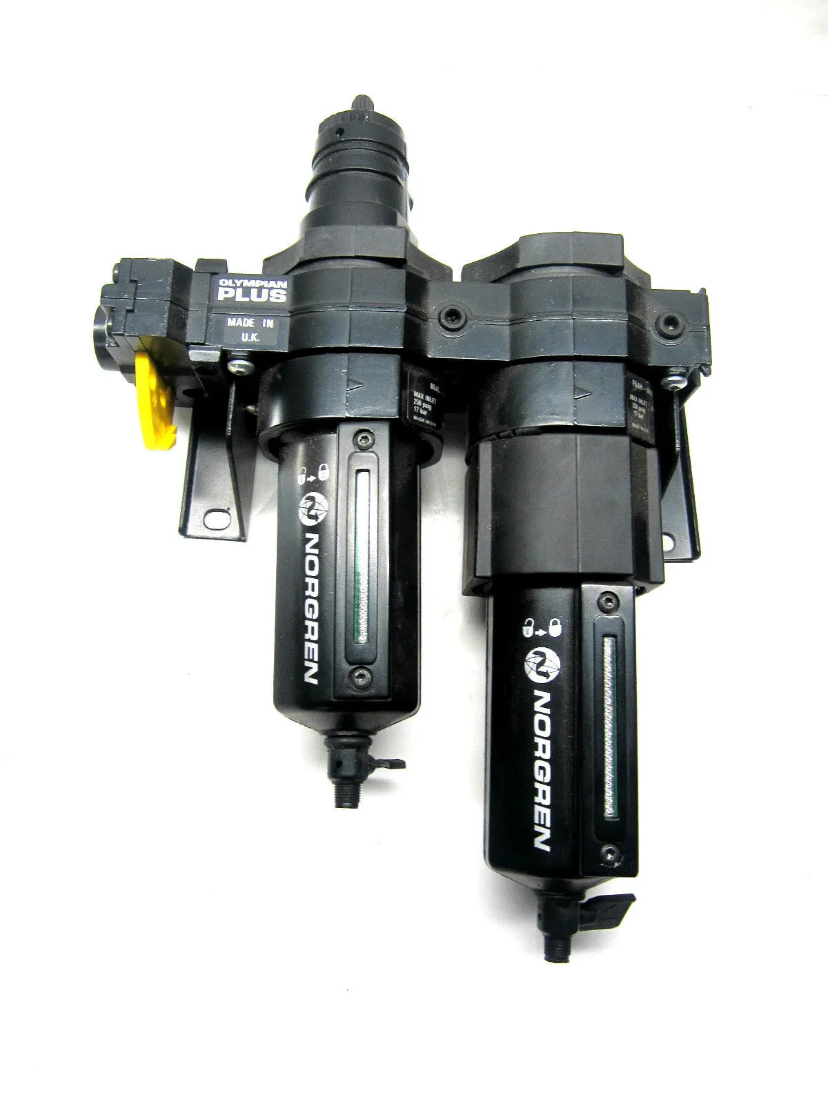 Used Norgren F64H-NNN-QDO Pneumatic Regulator With B64GNAKQDIRMN F64HNNNQDO