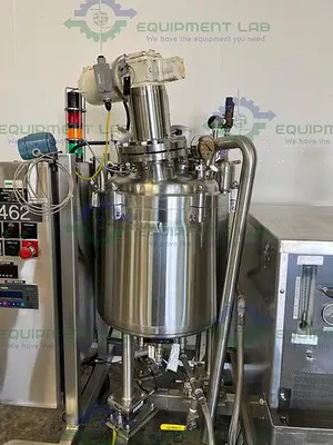 USED MUELLER 60 LITER STAINLESS STEEL  JACKETED MIXING TANK W/ CHILLER, CONTROLLER