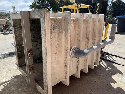 Tank, 800 Gallon, FRP, 4' X 4' X 7', Rect, OT/FB, Agit, #S733722