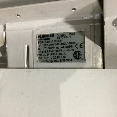 Buhler Spar 600/200-1-S MPN: 713308 Tank Mixer 24VAC 0-70° Range