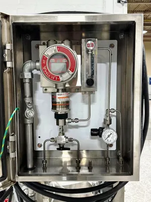 Rousselet Robatel RC-40 VXKSAR gas-tight perforate basket centrifuge, Hastelloy C-22.