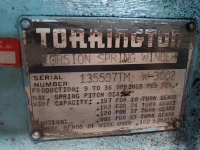 Used _UNKNOWN_ _UNKNOWN_ Wire Spring Coilers New Jersey US | National Machinery Exchange #1500678