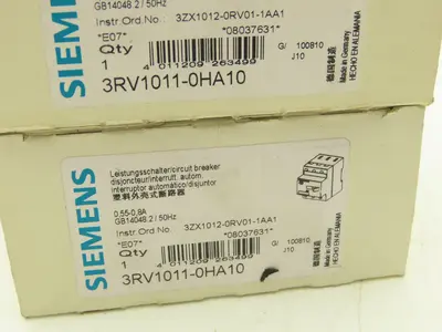 Siemens Circuit Breaker 3-Pole 0.55-0.8A Motor Starter Protection Lot Of 3