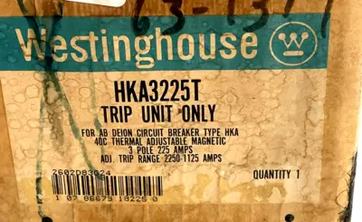 NEW WESTINGHOUSE HKA3225T TRIP UNIT ONLY