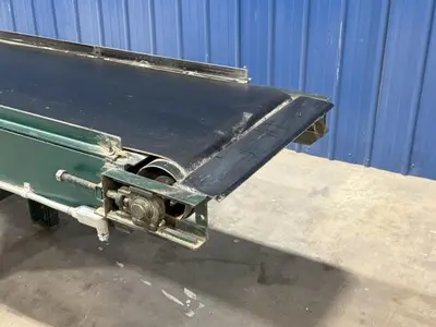Automated Lumber Handling 18' Belt Conveyor with Pinch Roller