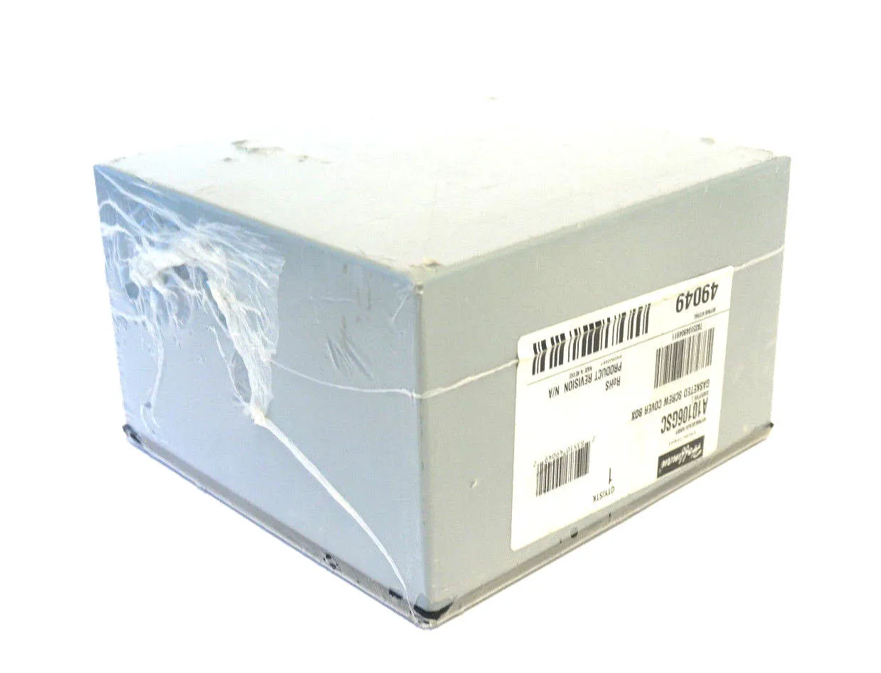 NEW HOFFMAN A10106GSC GASKETED SCREW COVER BOX 49049