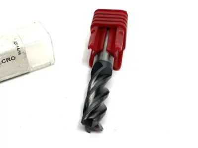USED SHARS TOOL SQUARE END MILL 3/8" 4-FLUTE VI EM 0.015 ALCRO