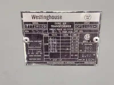 USED WESTINGHOUSE CP41653-0