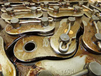 Allied Locke 140H-XDO-3CP 3 Strand Roller Chain 1-3/4" Pitch 1" Rollers 10 Feet