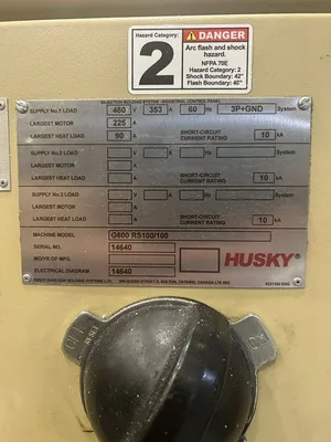 2004 HUSKY G600RS100/100 Injection Molding Horizontal/Vertical | Machinery Network (5)