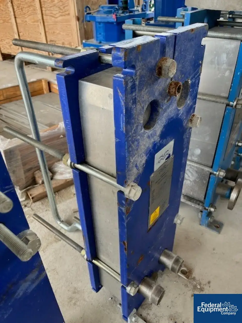 New | in-Stock Alfa Laval 46 Sq Ft Alfa Laval Plate Heat Exchanger, S/S, 150# Heat Exchangers Texas US | Federal Equipment Company #1337732