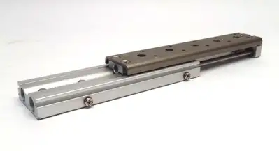 USED SMC GUIDED CYLINDER 20MM X 5MM, 10MM STROKE
