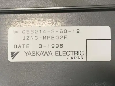 USED YASKAWA ELECTRIC JZNC-MPB02E