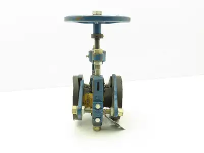 Robbins & Myers KFR Rubber Pinch Valve 1-1/2" Flanged 150psi Handwheel Operator