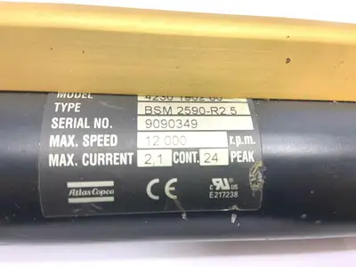 QMX50-15RT | Atlas Copco 4230 1902 80 Motor  QXT 50-100 1/2" Drive Nutrunner - Used