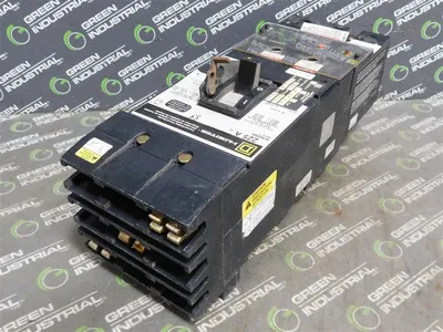 Square D KI36225G I-Limiter Circuit Breaker & GFM250KA Ground Fault Module Used