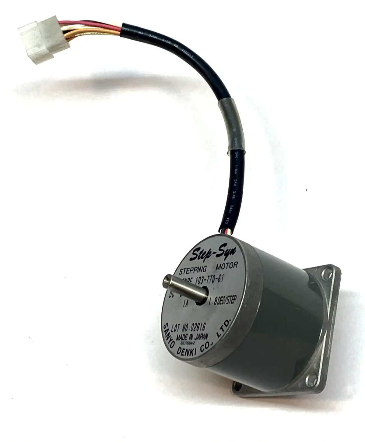 Used Sanyo Denki Step-Syn Bipolar Stepping Motor 1.8° Step 5.1VDC Motors (misc) Michigan US | Maverick Industrial Sales #1395637