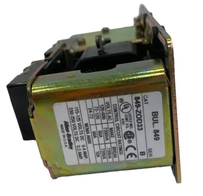 ALLEN BRADLEY 849-Z0D33 PNEUMATIC TIMING RELAY SER B 849Z0D33 NEW, SURPLUS