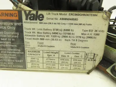 Husco Yale Hydraulic 3-Spool Forklift Mast Control Valve From ERC060GHN36TE084