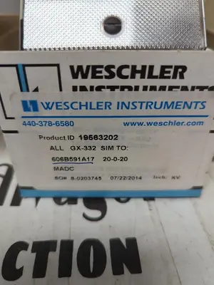 New | in-Stock WESCHLER 19563202 Meters - Misc | Surplus Asset Holdings #1206863