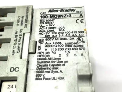 Used Allen-Bradley Ser. A Auxiliary Contact 24VDC Contact Blocks Michigan US | Maverick Industrial Sales #1456791